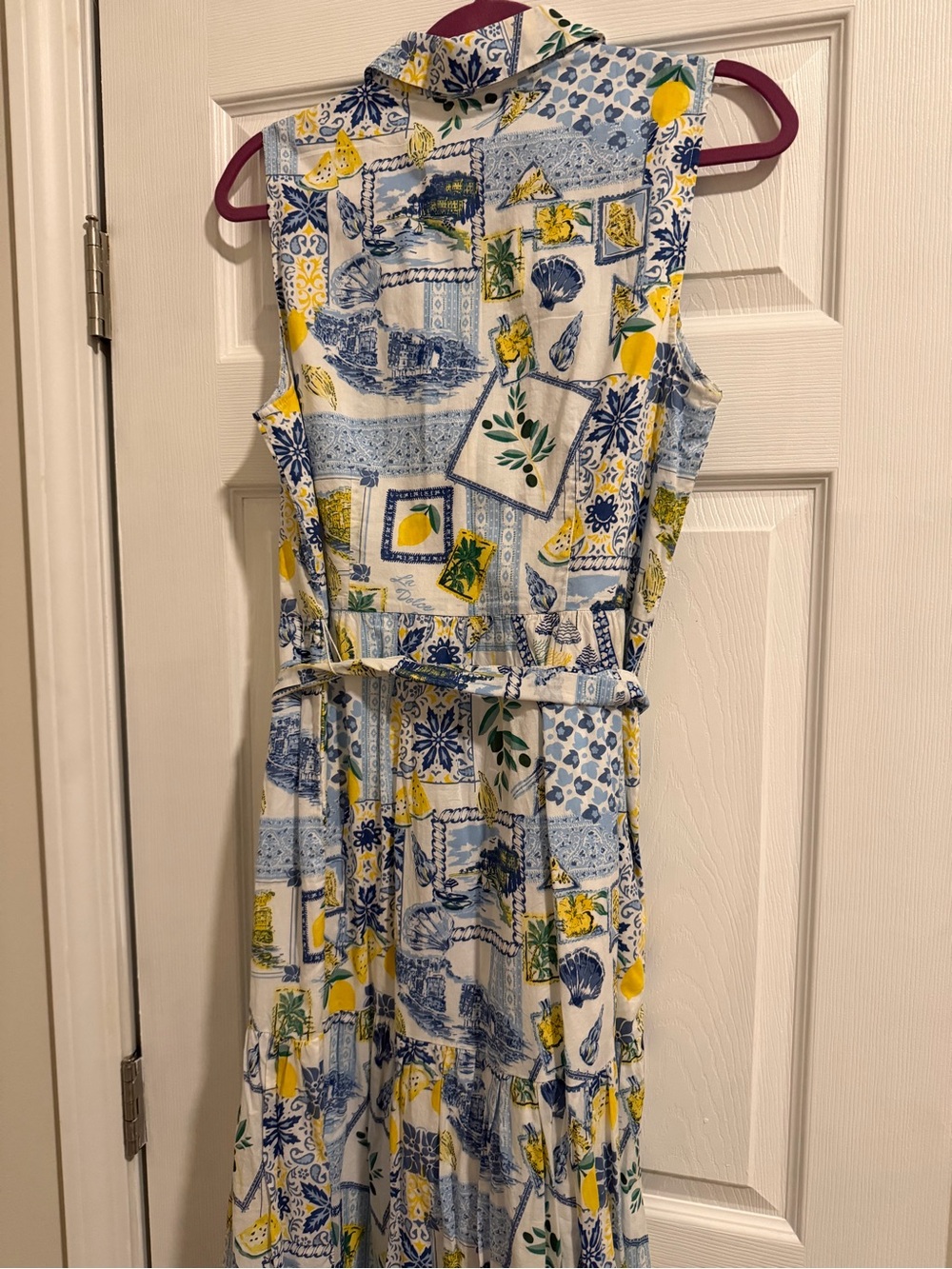 J Crew Dolce Vita Lemons button front positano Italy vacation 100% cotton summer - Picture 9 of 10